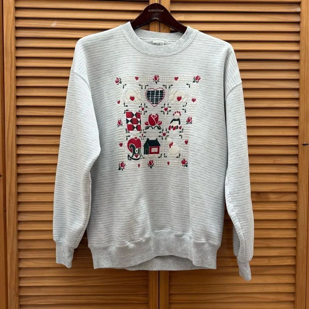 Vintage Striped Graphic Pullover size XL
